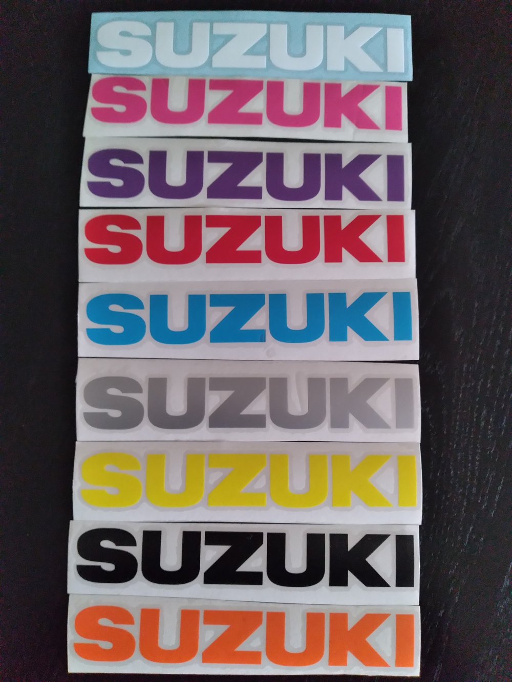 Image of Suzuki Decals 8" x 1.5"
