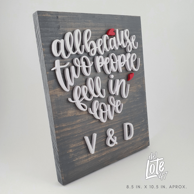 All because two people fell in love