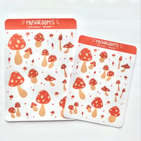 Mushrooms Sticker Sheet (Standard and Mini Sizes!)