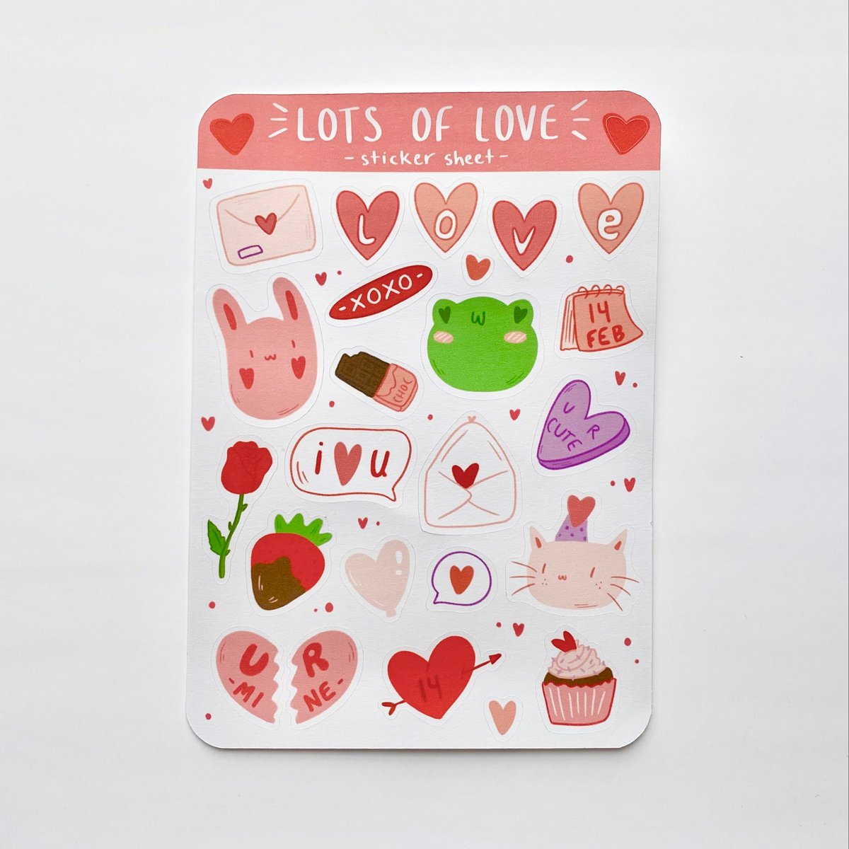 Image of Lots of Love Sticker Sheet