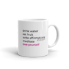 LOVE YOURSELF MANTRA MUG - WHITE