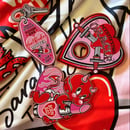 Image 2 of ‘VIP SUITE-HEARTS’ Acrylic Brooch