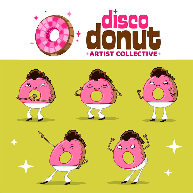 Image of Disco Donut Sticker Set