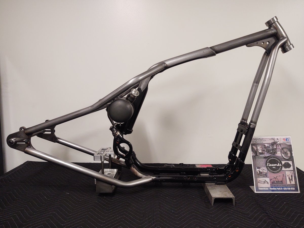 Tinworksinc 04-UP Sportster Harley Davidson Rigid Frame 160mm Bobber ...