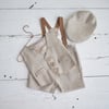 Henry set of vest and pants OR hat / two sizes