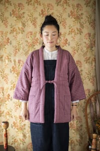 Image 1 of Hanten Jacket - Sashiko Stitch/Pink  