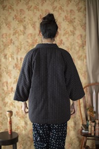 Image 4 of Hanten Jacket - Sashiko Stitch/ Black