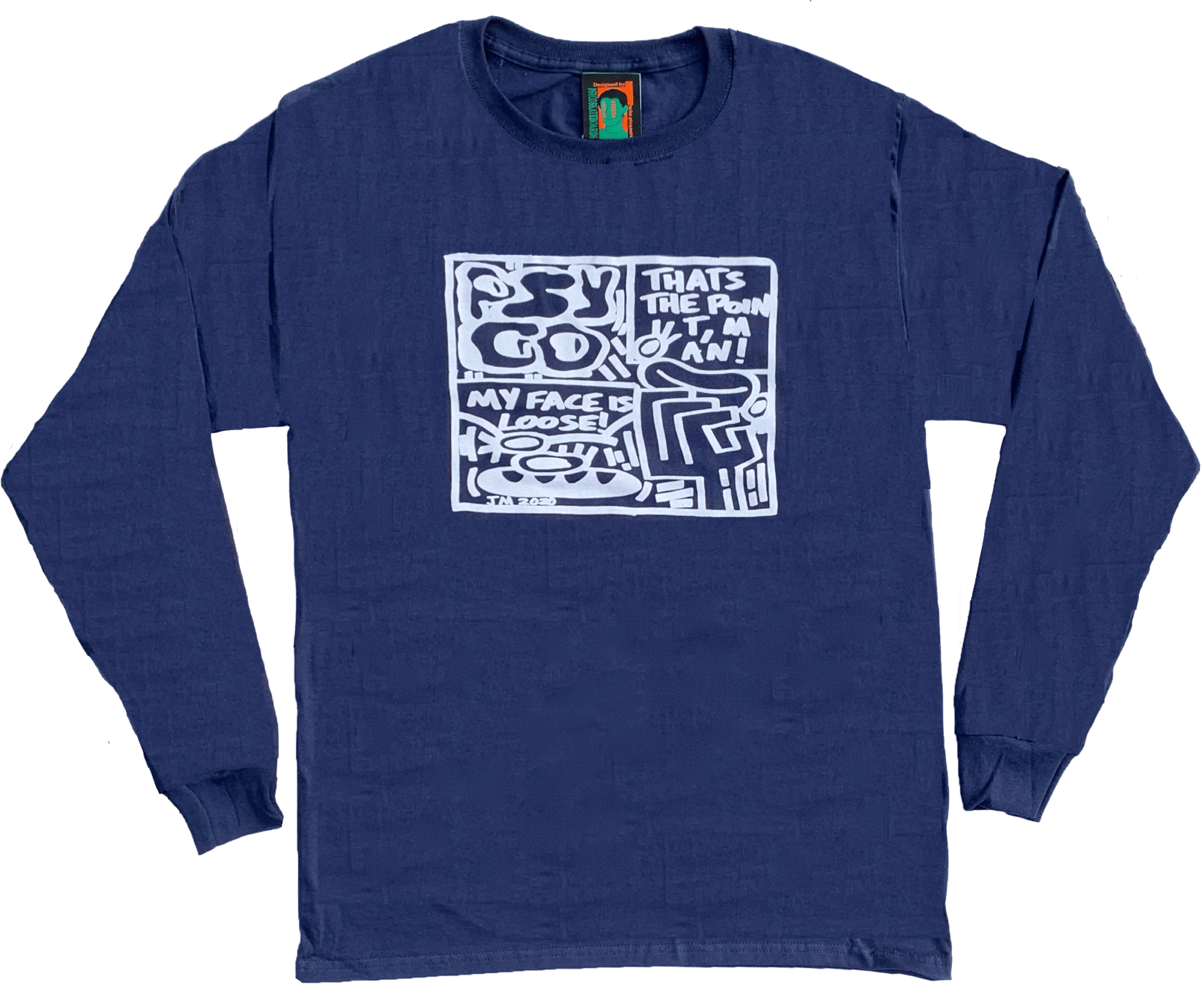 Image of Loose face Long-sleeve 