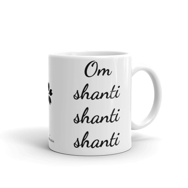 Image of Om Shanti Shanti Shanti Mantra/Yoga/Peace Mug