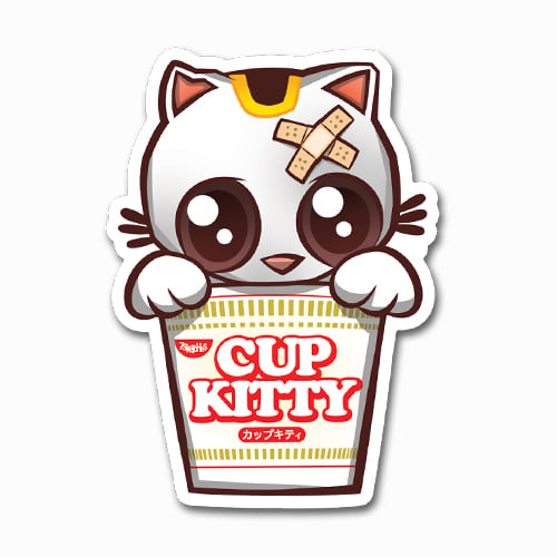 Image of Cup Kitty Sticker