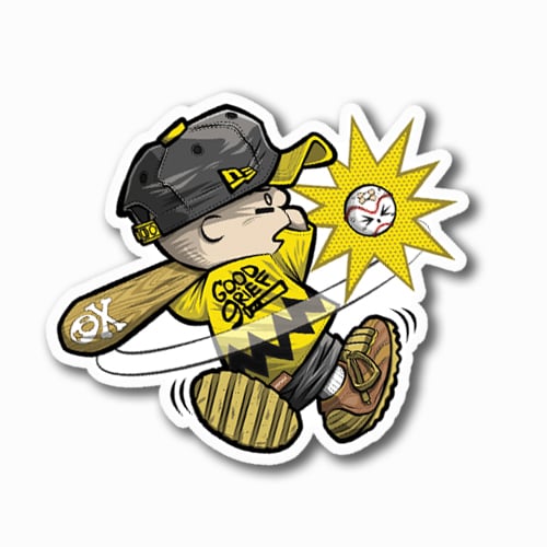 Image of Charlie Swingin' Dat Bat Sticker