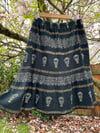 Vintage Cotton Gauze Grecian Souvenir Skirt Ex Large 