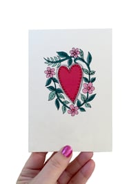 Image 1 of Heart with Vines Card