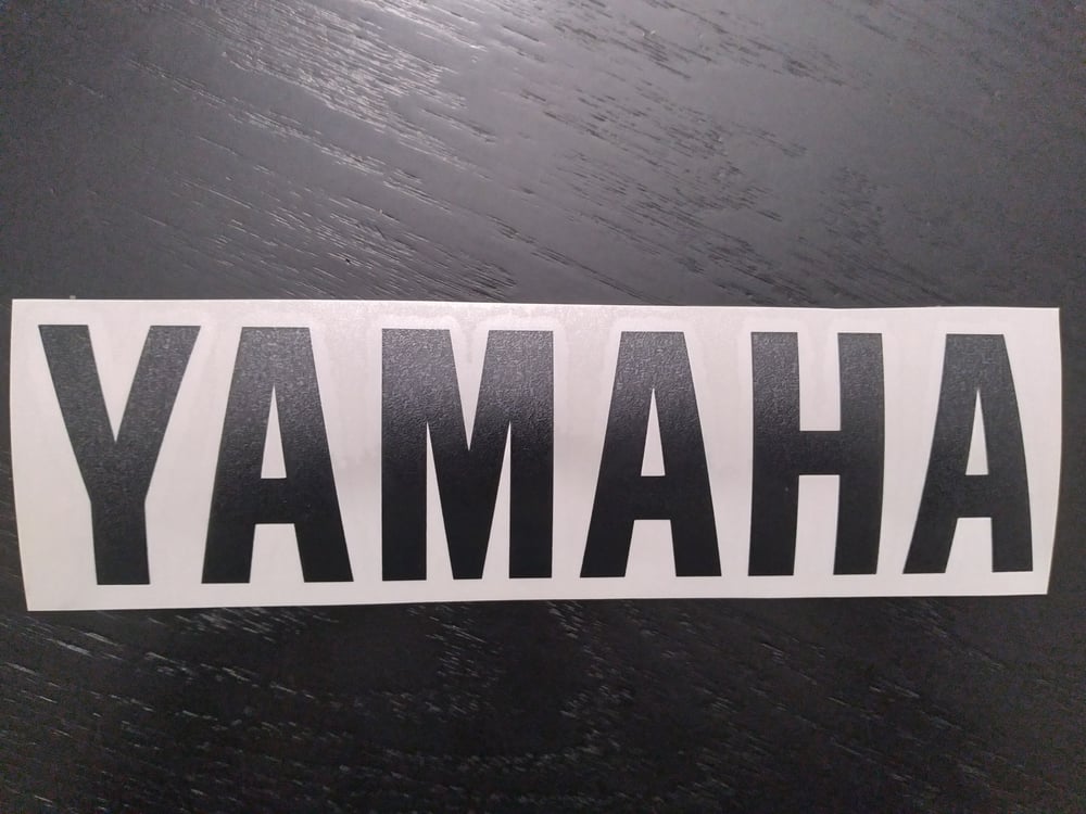 Yamaha Decals    8.5" x 2.5"