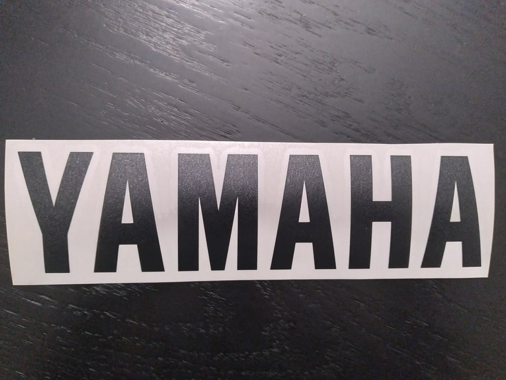 Image of Yamaha Decals 8.5" x 2.5"