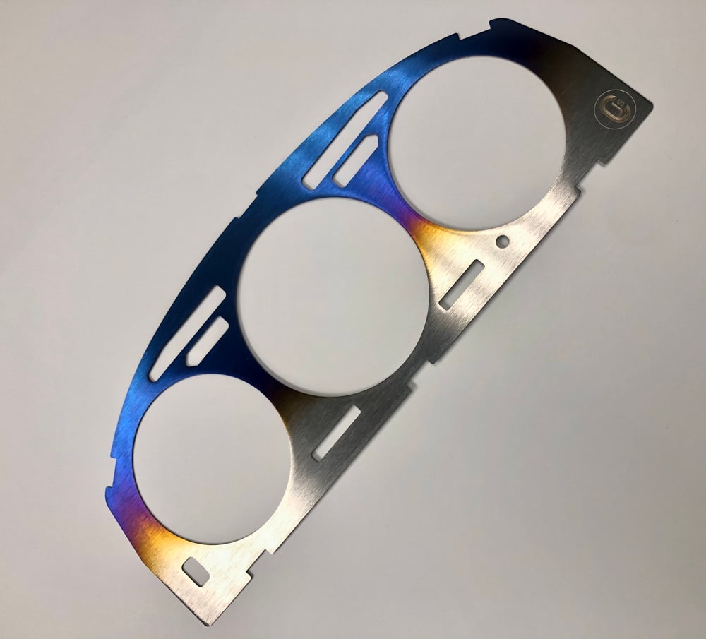 Titanium gauge cluster bezels