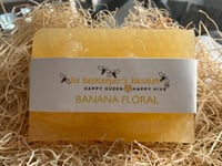 Image 1 of Banana Floral Honeybee Glycerin Body Bar