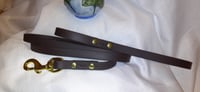 Image 4 of Webbing 6 FT Leashes (Black/Brown) 5/8 inch -- Other Leashes and Long Lines are available