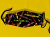 Multi Color Crayon Face Mask