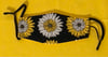 Black & Yellow Floral Face Mask