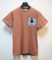 Image 1 of Cinnamon Teddy Bear Pocket Tee Shirt