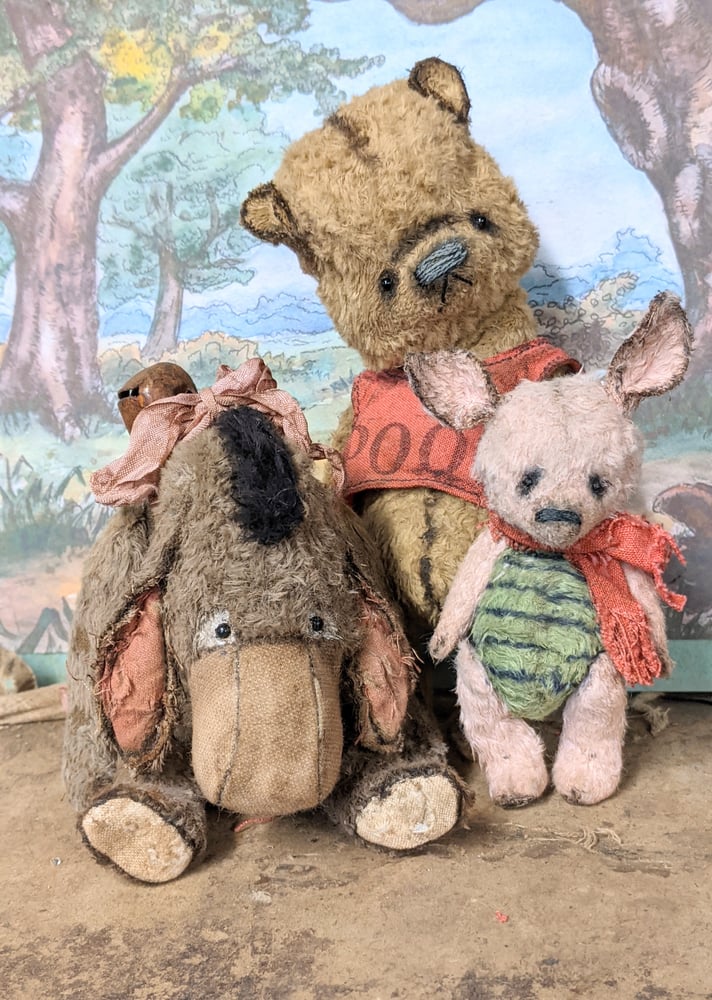 Image of 6" old Vintage Classic Style Eeyore Donkey by Whendi's Bears