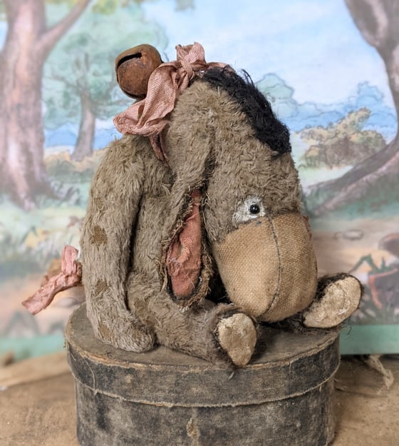 Image of 6" old Vintage Classic Style Eeyore Donkey by Whendi's Bears
