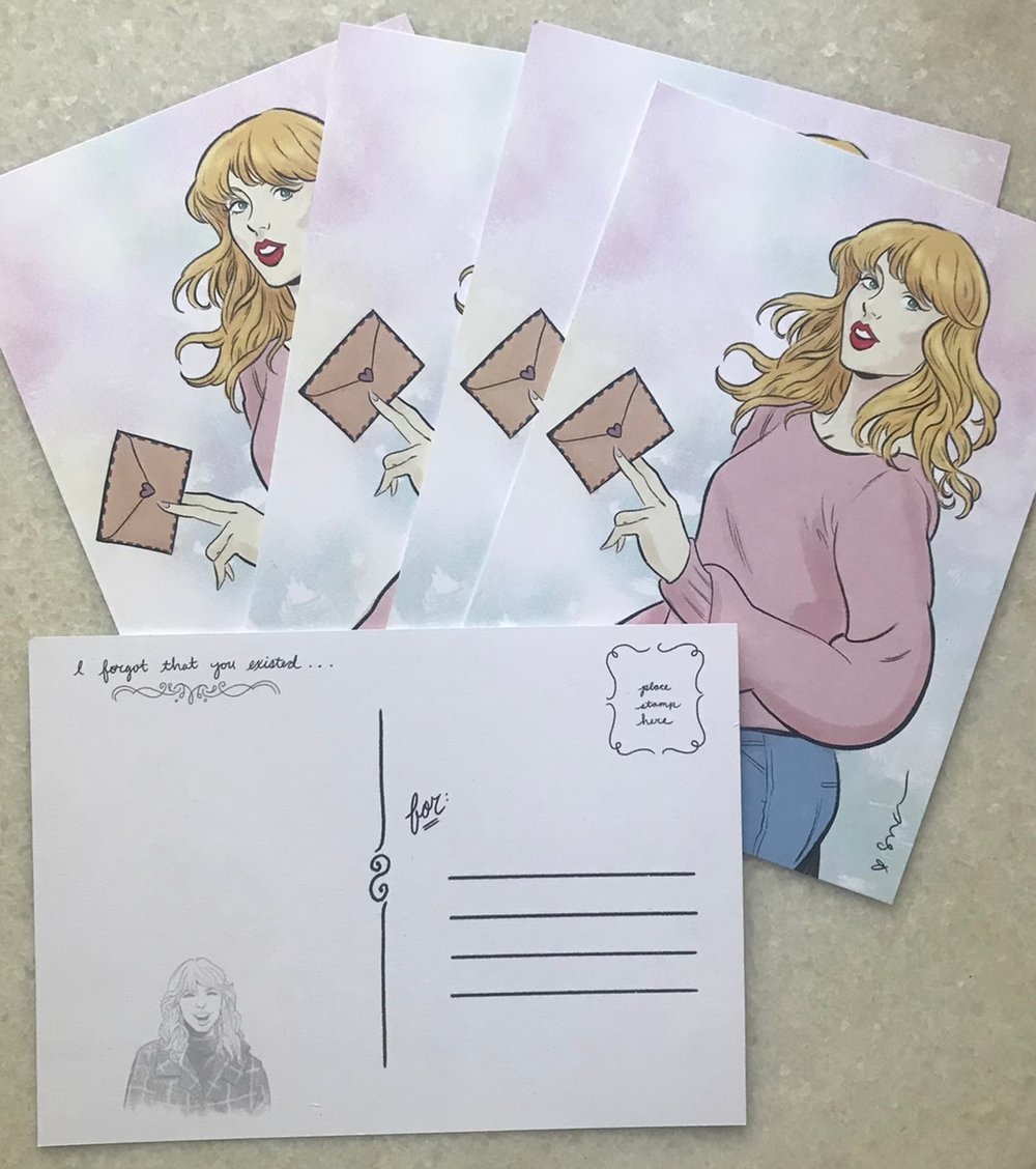 Image of "I forgot that you existed" postcard set 