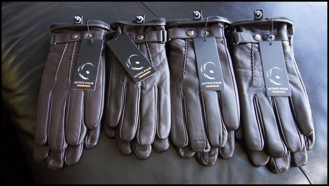 ACTIVE PALM ➐™ - THERMAL 🔥🔥  TOUCHSCREEN LEATHER GLOVES (Brown)