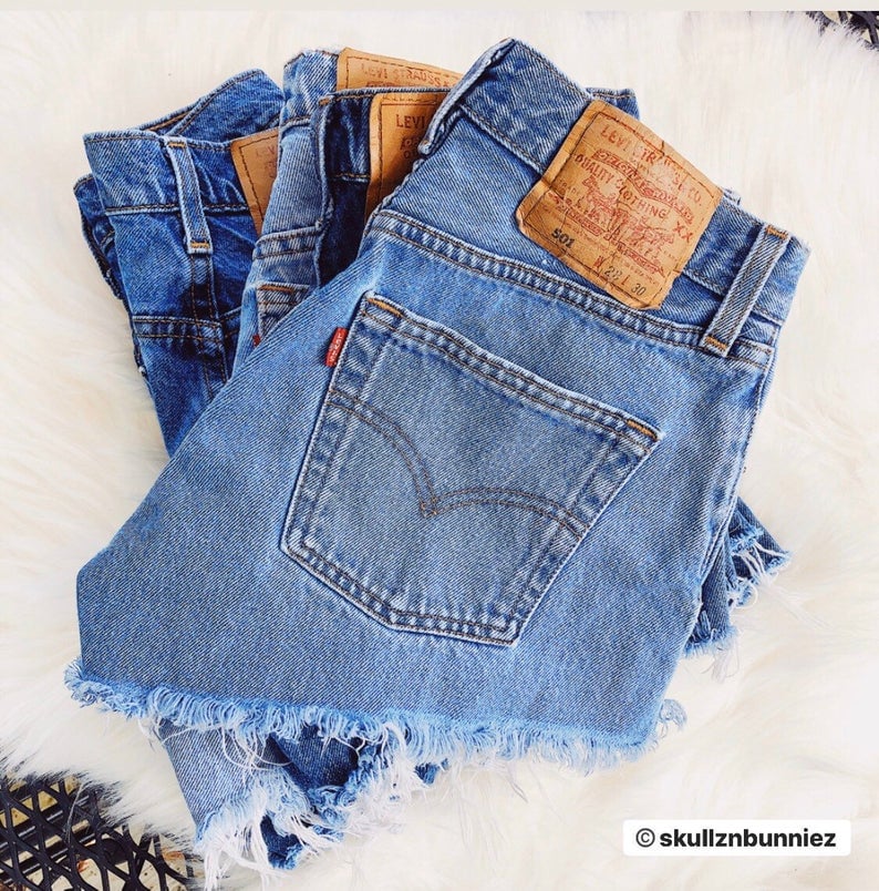 High Rise Levis 501 Shorts Vintage Custom To Order Levi 501 Style