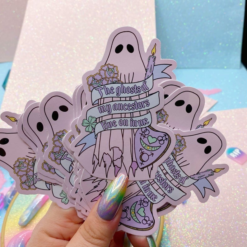 Image of The Ghosts Of My Ancestors Live On In Me Large Vinyl Sticker