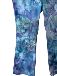 Image 5 of ♻️ UPCYCLED 16 Average Lane Bryant Flare Jeans in Mermaid Ice Dye