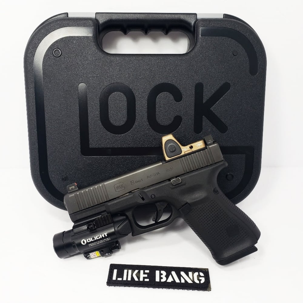 Image of "LIKE BANG" laser cut multicam black/white gitd 