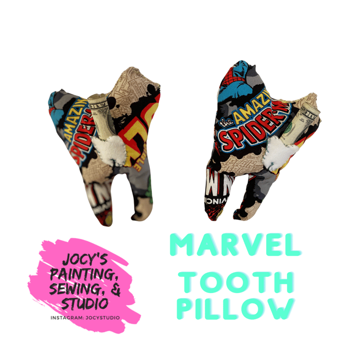 Image of Boy Tooth Fairy Pillow, Marvel Tooth Fairy Pillow, Marvel, Hero, Tooth Fairy, Gift