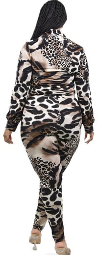 Image 2 of Animal print legging set 