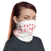 Paw Print Heart Design Neck Gaiter