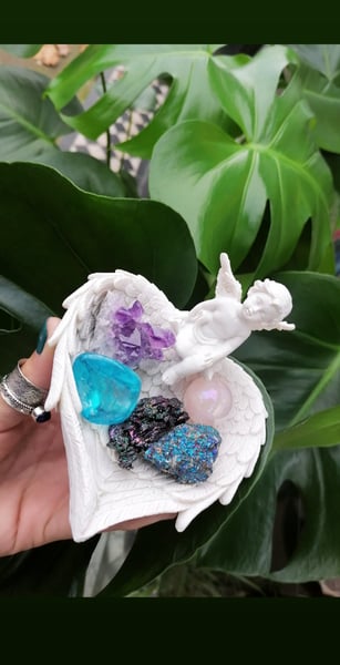 Image of Angel crystal holder 