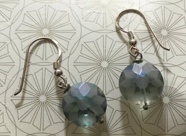 Image of Frosted glass earrings 