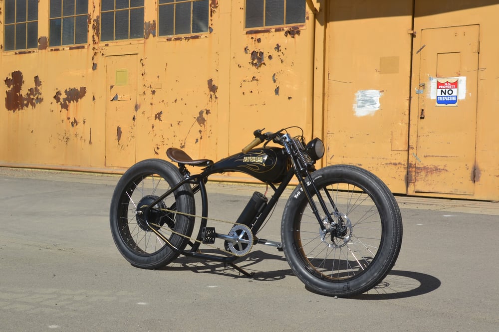 Image of IC stretched fat tire electric bike 