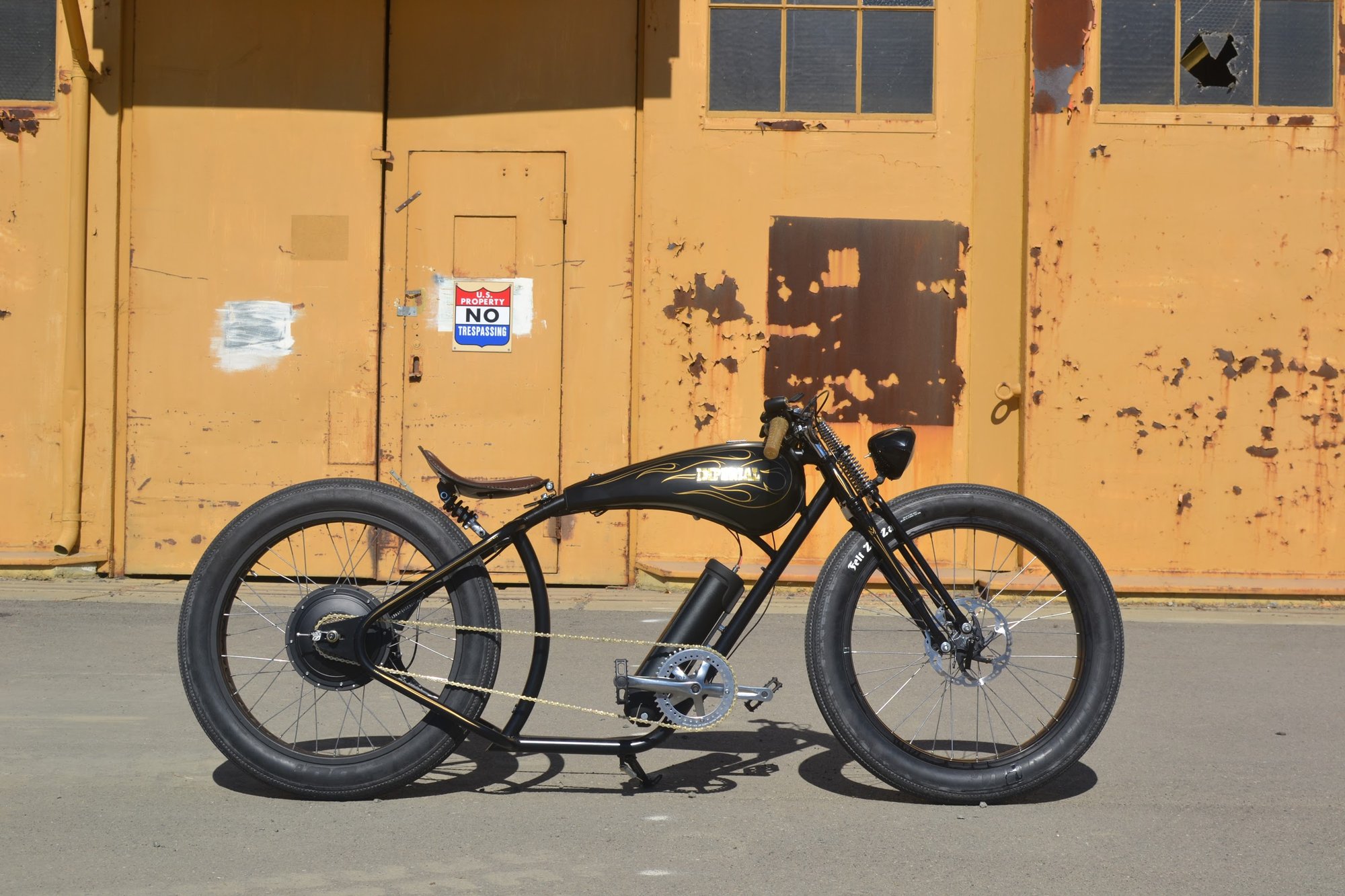 With Battery Custom Electric Chopper Bicycle Used E Bikes For Sale