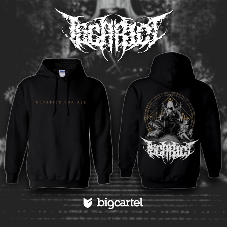 Image of INJUSTICE. hooded pull-over