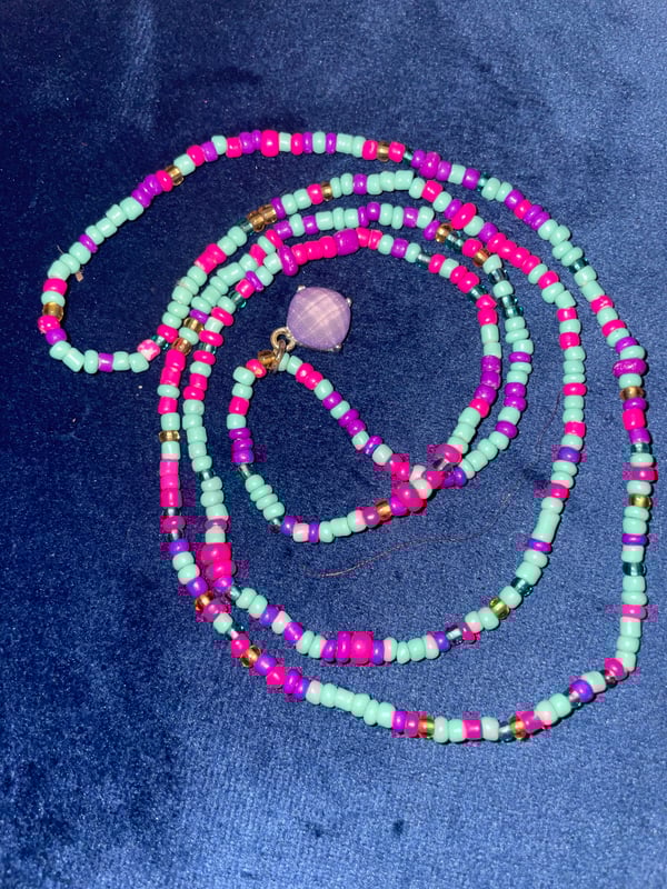 Image of Amethyst  Waist beads 