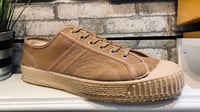 Image 3 of VEGANCRAFT vintage lo top camel sneaker shoes made in Slovakia 