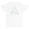 "WAVE PYRAMID" Short Sleeve ANIWAVE T-Shirt (Unisex) - HOLLOW EARTH (WHITE)