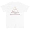 "WAVE PYRAMID" Short Sleeve ANIWAVE T-Shirt (Unisex) - HOLLOW FLAME (WHITE)