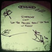 Image of Signed Drum Head as used on FOZZY tour
