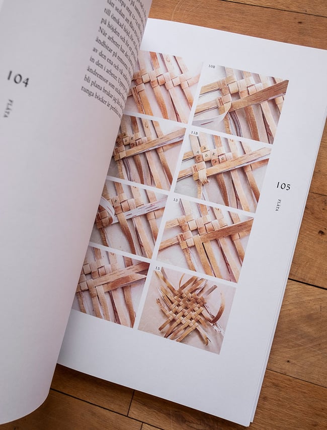 Vintage Hand Woven Birch Bark Vase