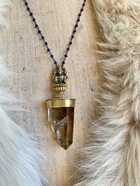 Image 4 of Lakshmi and smokey quartz necklace 