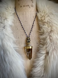 Image 5 of Lakshmi and smokey quartz necklace 