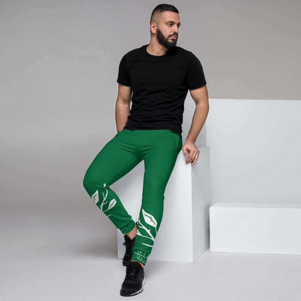 Image of Green Leaf Joggers